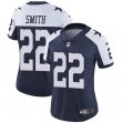 women Dallas Cowboys #22 E.Smith Nike blue White Color Rush Limited Jersey