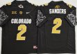 Colorado Buffaloes #2 Shedeur Sanders black college football jerseys-PNS 02