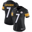 Women Pittsburgh Steelers #7 Ben Roethlisberger Nike black Color Rush Limited Jerseys