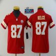 2023 super bowl Youth Nike Kansas City Chiefs Travis Kelce #87 red Color Rush Limited Jerseys