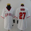 Youth Nike Anaheim Angels #27 Mike Trout white majestic baseball Jersey